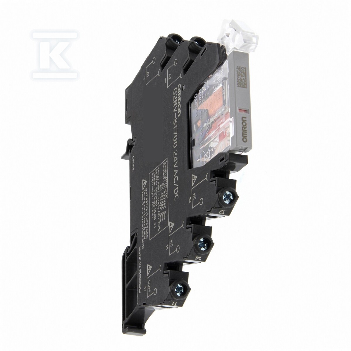 Przekaźnik Slimline 6 mm, z gniazdem, - G2RV-ST700 24VDC